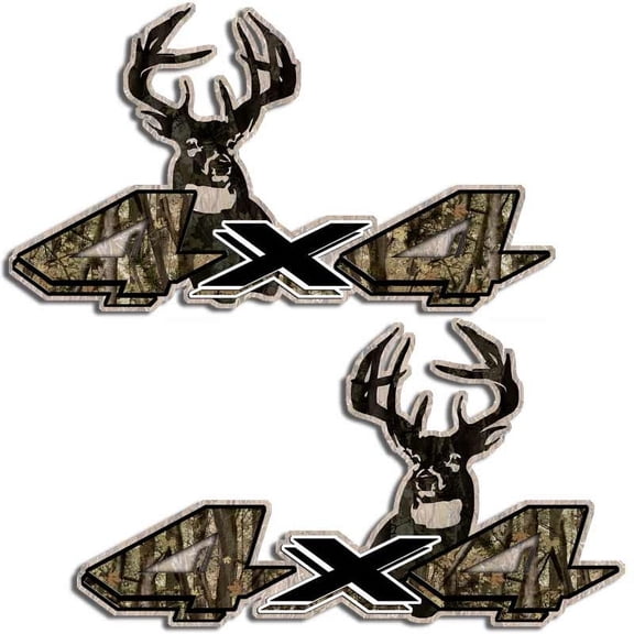4x4 Dakota Camouflage Deer Hunting Truck Decal Set