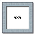 thumbnail image 1 of 4x4 Frame Blue Scuffed Farm Board Solid Wood Picture Frame Width 0.75 Inches | Interior Depth 0.5, 1 of 8