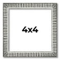 thumbnail image 1 of 4x4 Frame Silver Grey Distressed Solid Wood Picture Frame | 0.75 Inch Moulding Width | Interior, 1 of 8