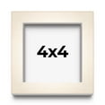 thumbnail image 1 of 4x4 Frame White Wheat Solid Wood Picture Frame | Moulding Width 0.75 Inches | Interior Depth 0.5, 1 of 8