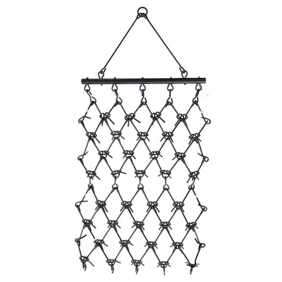 4x4 Ft Chain Harrow,69 Steel Teeth for Seeding & Landscape Smoothing,Fits Compact Tractors