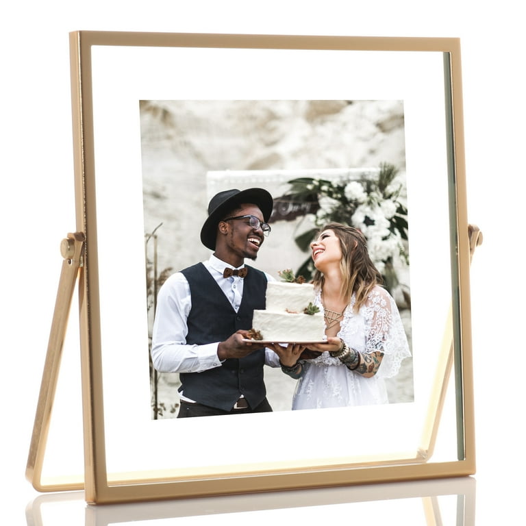 Buy 4x4 inches Photo Frame In Metallic Golden Finish Online. COD