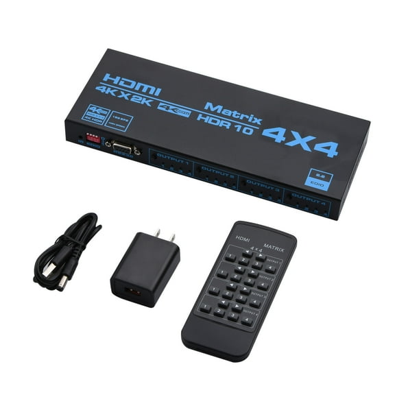4x4 HDMI Matrix Switch Lossless Audio Split for Multi-Display Home Theaters TAPDRA Accessories