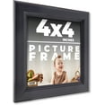 thumbnail image 1 of 4x4 IN Frame Black Passaggi Solid Wood Picture Frame Width 1.5 Inches | Interior Frame Depth 0.5, 1 of 8