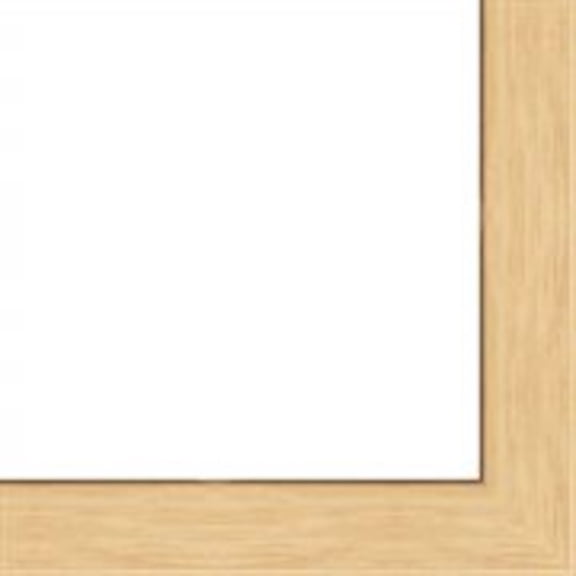 4x4 - 4 x 4 Natural Oak Flat Solid Wood Frame with UV Framer's Acrylic & Foam Board Backing - Great For a Photo, Po