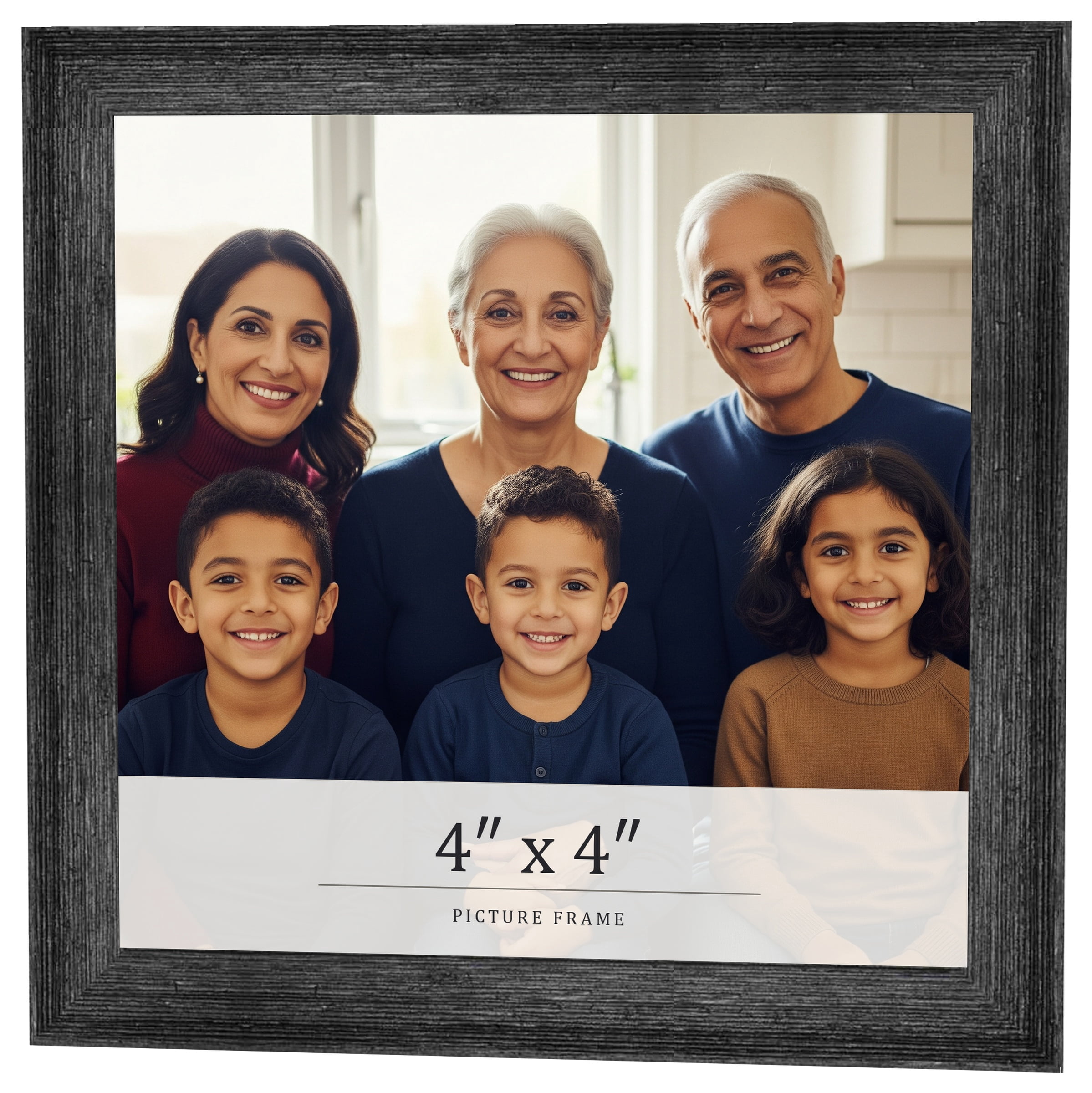 4x4-In-Frame-Black-Real-Wood-