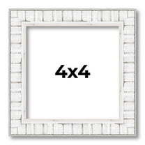 4x4 In Frame White Real Wood Picture Frame Width 0.75 inches | Interior Frame Depth 0.5 inches |