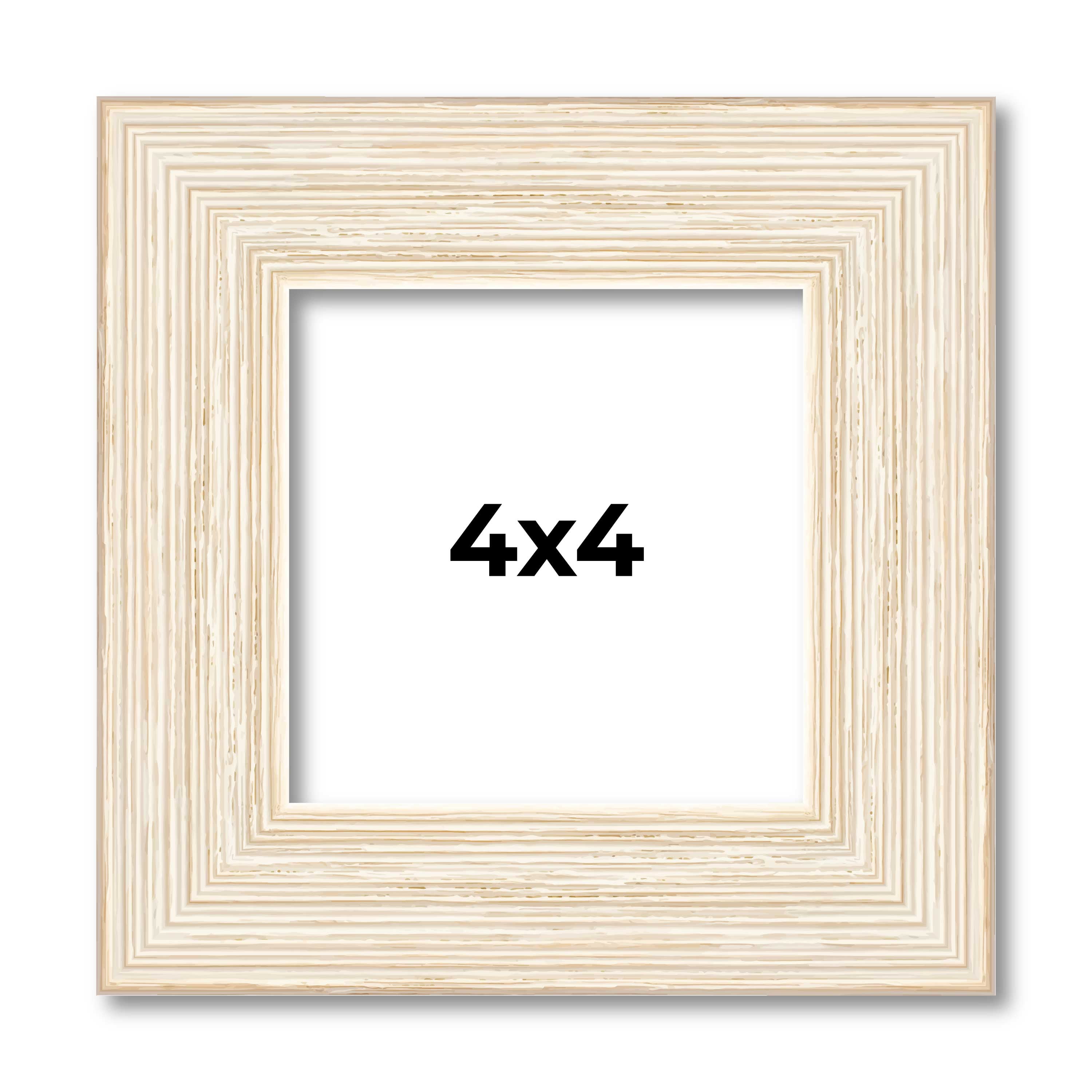 4x4 In Frame White Real Wood Picture Frame Width 1.5 inches | Interior ...