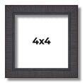 thumbnail image 1 of 4x4 In Rustic Brown Real Wood Picture Frame Width 0.75 inches | Interior Frame Depth 0.5 inches |, 1 of 8