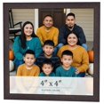 thumbnail image 1 of 4x4 In Rustic Brown Real Wood Picture Frame Width 0.75 inches | Interior Frame Depth 0.5 inches |, 1 of 8