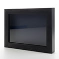 thumbnail image 1 of 4x4 In Shadow Box Frame Painted Black Real Wood with a Navy Acid-Free Backing | 3/4" of Usuable, 1 of 7