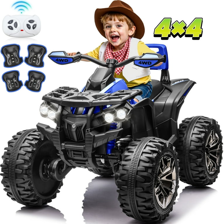 Electric Battery Powered 4x4 Kids Ride on ATV, Seater 24V Quad