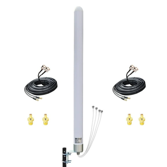 4x4 MIMO Omni 5G LTE Outdoor Antenna for 4G/5G Routers, AT&T Verizon T-Mobile