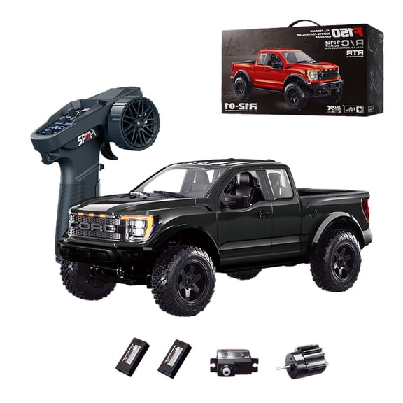 4x4 Off Road RC Car R12-01Q 1:12 Scale F150 Raptor Style All Terrain Pickup Truck with Full Lighting System & Cruise Control Hobby Toy Birthday Gift