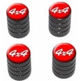 thumbnail image 1 of 4x4 Off Road White on Red Tire Rim Wheel Aluminum Valve Stem Caps, Multiple Colors, 1 of 1