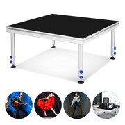 4x4 Portable Stage Platform, 24-41 Adjustable Height Stage Riser, Foldable Legs for Church, DJ, Wedding, School