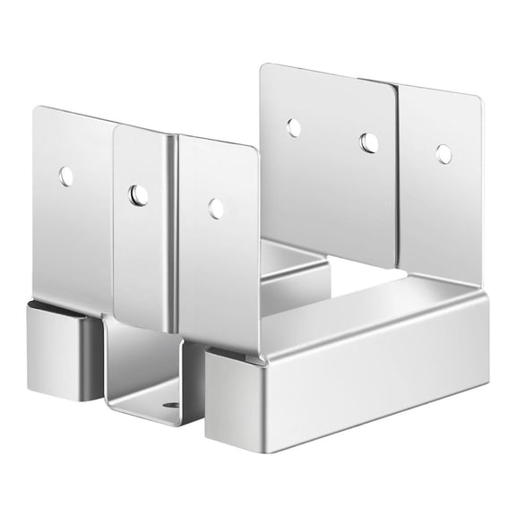 4x4 Post Base 10 Pack, 3.5x3.5 Inch Post Anchor - Zinc Plated Steel Pergola Brackets, 1 Inch Standoff, Concrete Post Holders for Patio & Deck Support