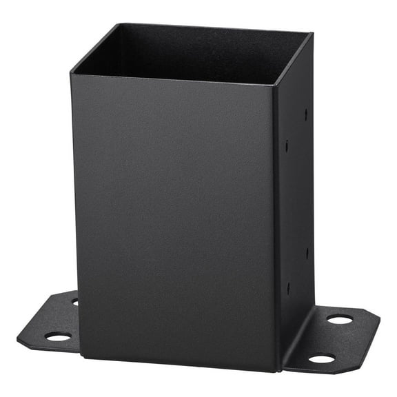 4x4 Post Base Brackets 10 Pack - Heavy Duty Fence Post Anchor - Wood Post Connectors - 3.6x3.6in Column Base - Sturdy Support for Pergolas & Railings