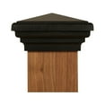 thumbnail image 1 of 4x4 Post Cap ? Black Pyramid Top, 1 of 5