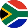 thumbnail image 1 of 4x4 Round South Africa Flag Sticker Vinyl Vehicle Decal Travel Stickers, 1 of 1