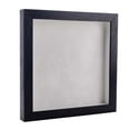thumbnail image 1 of 4x4 Shadow Box Frame Textured Black Wood | With a 3/4" Usable Display Depth | Includes a White Real, 1 of 5