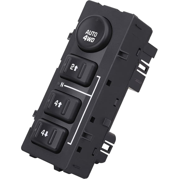 4x4 Transfer Case Switch, 4WD Wheel Drive Button, Compatible with 2003-2007 Chevrolet Silverado, Chevy Suburban, Tahoe, Avalanche, GMC Yukon, Sierra, Replaces OE 15164520, 15136039, 19259313