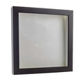 thumbnail image 1 of 4x4 Walnut Shadowbox Frame - Interior Size 4x4 with 3/4" Usable Depth - White Acid-Free Suede Backing, 1 of 5