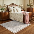 thumbnail image 1 of 4x4 Washable Square Area Rug: Soft Entryway Kitchen Carpet With Non-slip Backing Neutral Bathroom Floor Mat Water Resistant Low Pile Rug For Living Room Bedroom Cute Home Decor(4x4 Beige), 1 of 7
