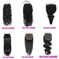 thumbnail image 1 of 4x4 Water Wave Closure Human Hair Extensions Brazilian Lace Closure Deep Curly Straight Body Wave Lace Closure Remy Human Hair Closure, 1 of 6