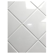 4x4 White Glossy Finish Ceramic Subway Tile Shower Walls Backsplashes (10SF Full Box 80PCS)