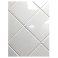 thumbnail image 1 of 4x4 White Glossy finish Ceramic Subway Tile Shower Walls Backsplashes (10SF FULL BOX 80PCS), 1 of 4