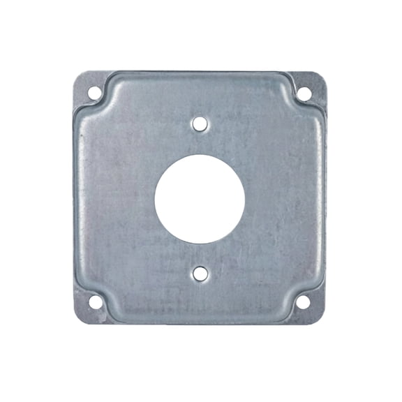 4x4Inches Electrical Outlet Cover Plate Square Metal Box Panel Receptacle Electrical Box Cover For Home Decoration