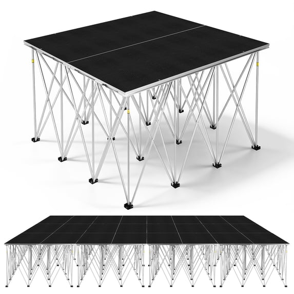 Stage Riser Platform 4x4ft Folding Portable Stage Platform, 32.2