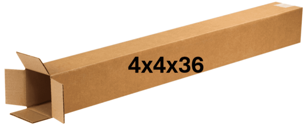 4x4x36 (200 lb strength) | SINGLE CARDBOARD BOX | BAT BOX