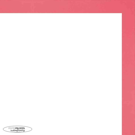 4x5 Classic Modern Red Picture Frame - UV Acrylic, Foam Board Backing, Hanging Hardware