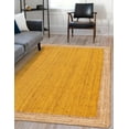 thumbnail image 1 of 4x5 Ft Yellow Jute Area Rug, Hand-Woven, Reversible, Farmhouse Boho Style, Durable & Pet-Friendly Rug for Living Room, Dining Room, and Bedroom, 1 of 5