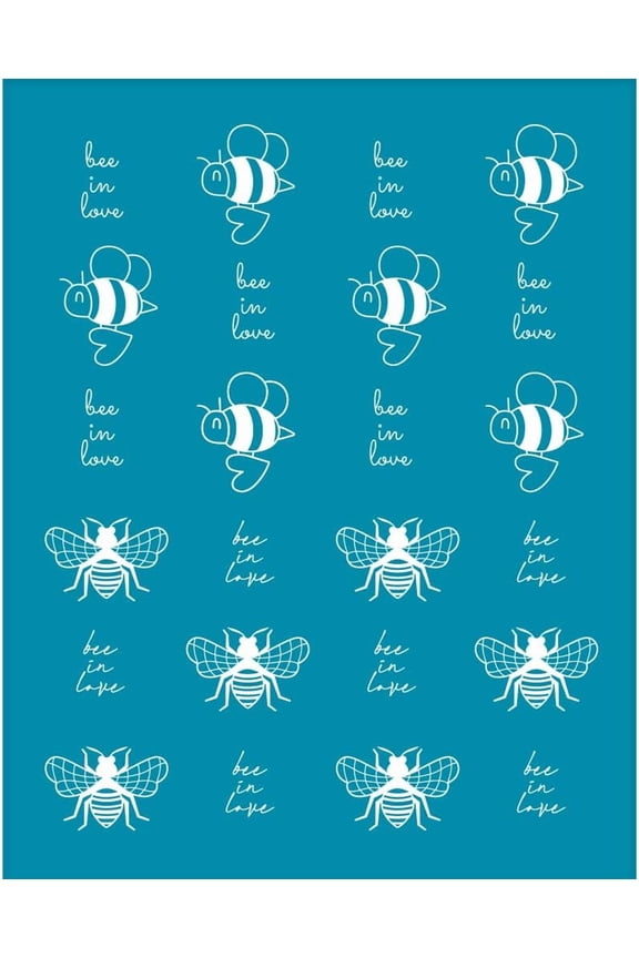 4x5 Inch Bees Clay Stencils Silk Screen for Polymer Clay bee in Love Silk Screen Printing Stencils Reusable Non-Adhesive Mesh Transfer for Polymer Clay Earrings Jewelry Making