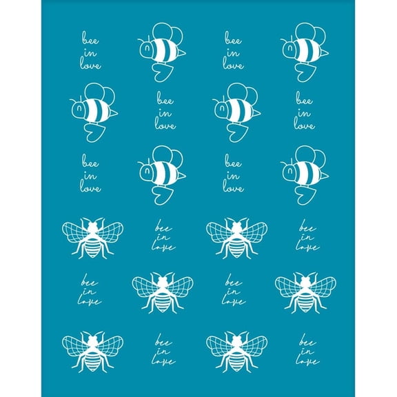 4x5 Inch Bees Clay Stencils Silk Screen for Polymer Clay bee in Love Silk Screen Printing Stencils Reusable Non-Adhesive Mesh Transfer for Polymer Clay Earrings Jewelry Making colorful DIY