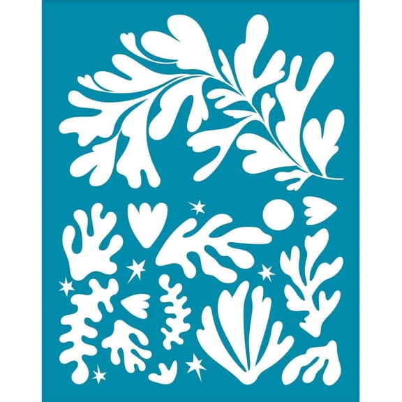 4x5 Inch Clay Stencils Leaf Pattern Silk Screen for Polymer Clay Matisse Leaves Star Silk Screen Stencils Mesh Transfer Stencils Plant Theme Mesh Stencil for Polymer Clay Jewelry Making Colorful