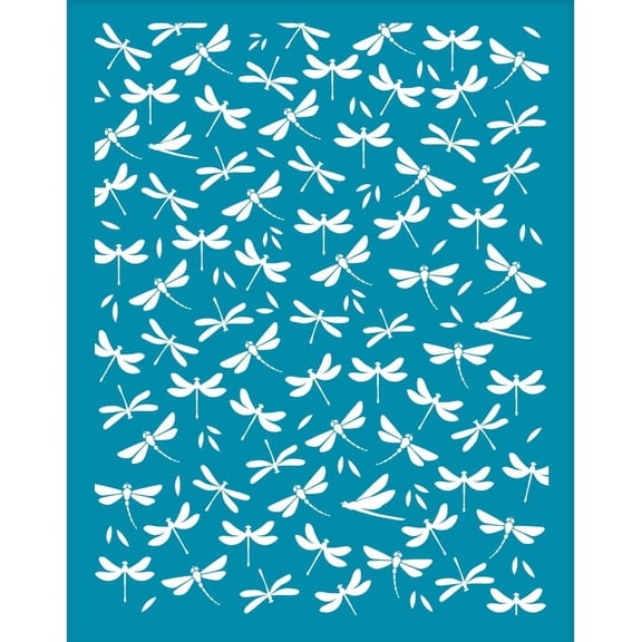 4x5 Inch Dragonfly Clay Stencil Silk Screen for Polymer Clay Jewelry Making - Mesh Transfer Stencil for Dragonflies Making DIY