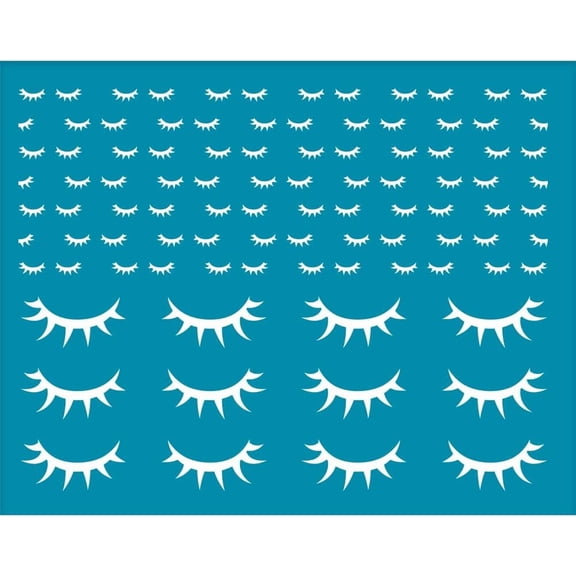 4x5 Inch Eyelash Clay Stencil Eyewinker Non-Adhesive Silk Screen Stencil Lash Polymer Clay Silk Screen Reusable Mesh Transfer for Polymer Clay Jewelry Earring Making Colorful DIY