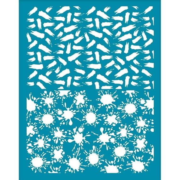 4x5 Inch Graffiti Theme Clay Stencils Stain Splatter Silk Screen for Polymer Clay Graffiti Silk Screen Stencils