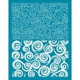 thumbnail image 1 of 4x5 Inch Irregular Curves Pattern Clay Stencils Abstract Swirls Silk Screen for Polymer Silk Screen Stencils Mesh Transfer Stencils Circles Mesh Stencil for Polymer Clay Jewelry Making, 1 of 9