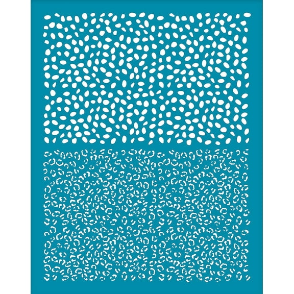 4x5 Inch Layered Leopard Clay Stencil Animal Silk Screen for Polymer Clay Non-Adhesive Silk Screen Printing Stencils Mesh Transfer Stencils for Polymer Clays Earrings Jewelry Making