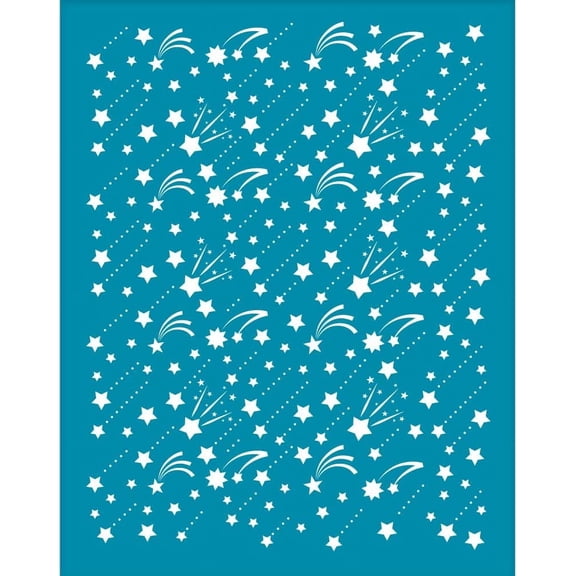 4x5 Inch Meteor Clay Stencils Silk Screen forPolymer Clay Shooting Star Silk Screen Printing Stencils Non-Adhesive Mesh Transfer