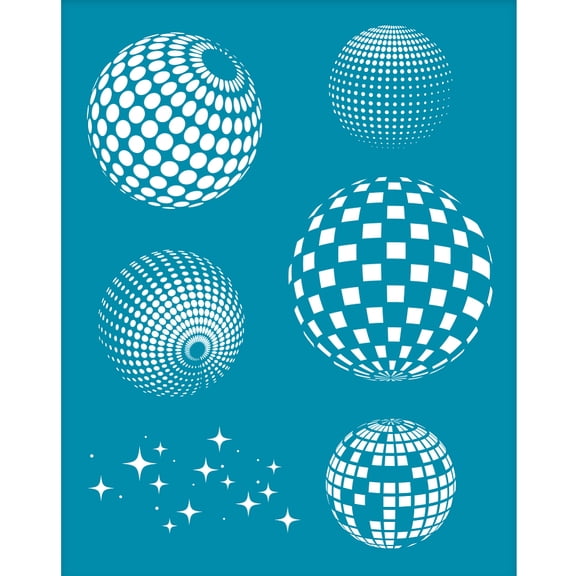 4x5 Inch Silk Screen for Polymer Clay Disco Ball Clay Stencils Reusable Star Stencil Silk Screen Printing Stencils Non-Adhesive Mesh