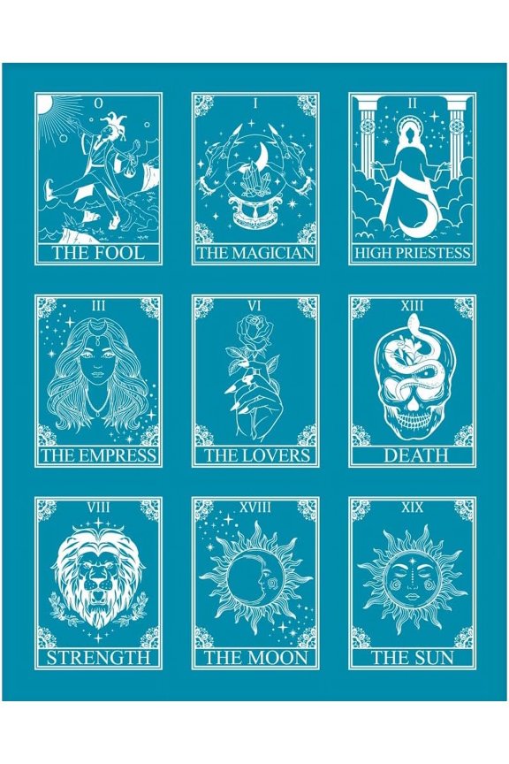 4x5 Inch Tarot Pattern Silk Screen for Polymer Clay Sorceress Silk Screen Printing Stencils Reusable Clay Stencils Non-Adhesive Transfer Stencil for Polymer Clay Earring Jewelry Making diy