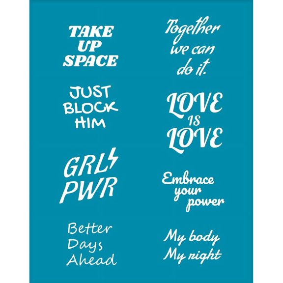 4x5 Inch Words Clay Stencils Silk Screen for Polymer Clay ”Take Up Space" Silk Screen Printing Stencils Reusable Non-Adhesive Mesh Transfer for Polymer Clay Earrings Jewelry Making