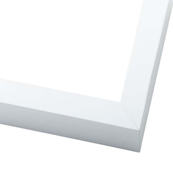 4x5 Shadow Box 1.75" Deep White Picture Frame - UV Acrylic, Backing, Hanging Hardware