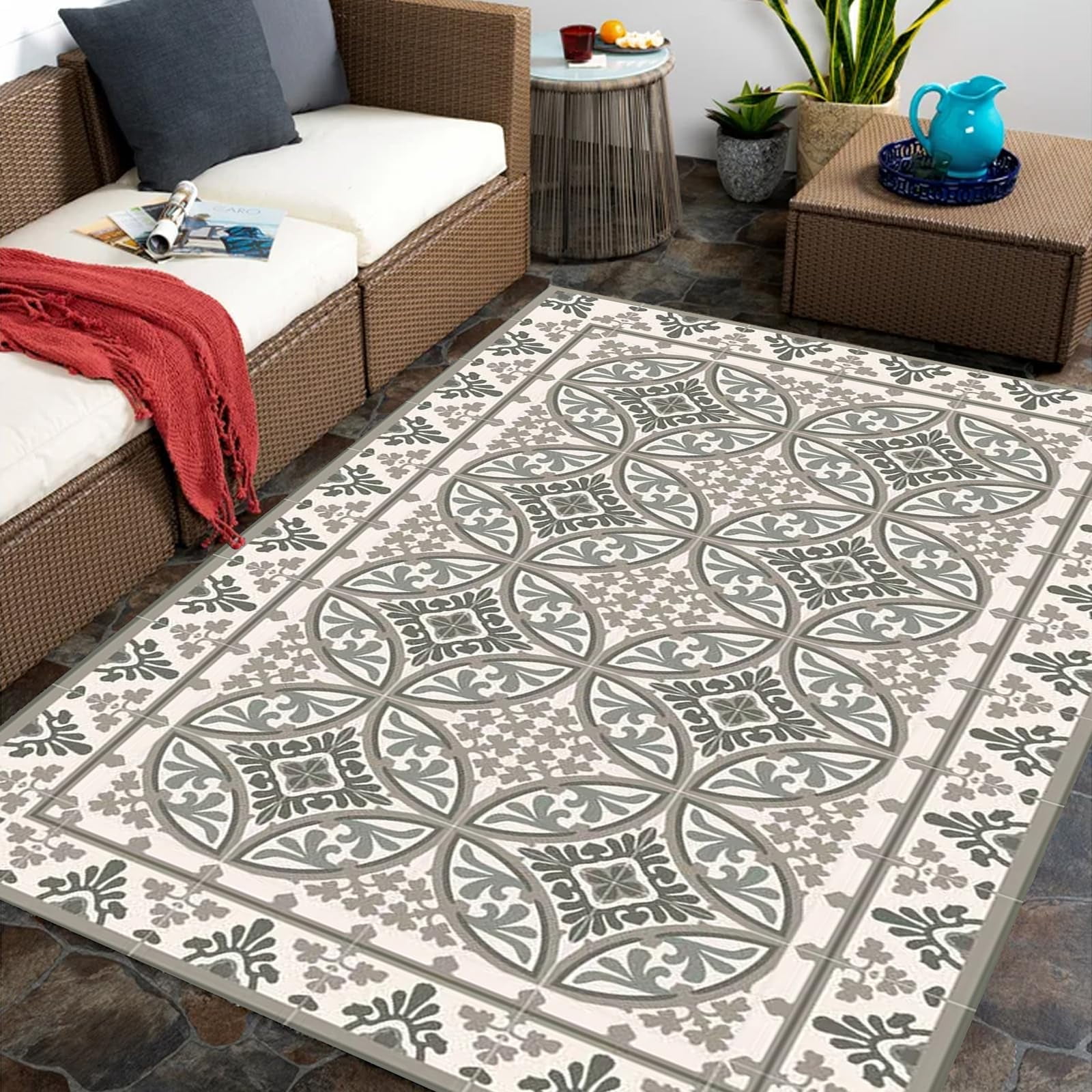 4x5ft Area Rug For Bedroom, Rugs For Living Room, AntiSlip Room Decor